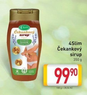 4Slim Čekankový sirup