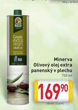 Minerva Olivový olej extra panenský v plechu