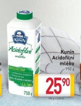 Kunín Acidofilní mléko