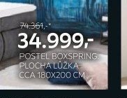 Postel boxspring, plocha lůžka cca 180x200 cm