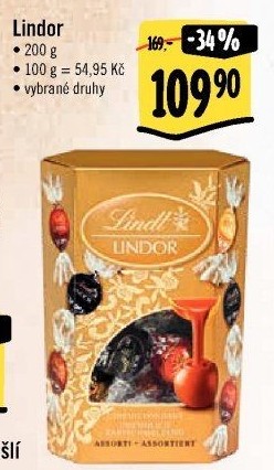 Bonboniéra Pralinky Lindor Lindt