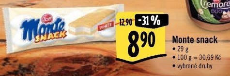 Dezert mléčný Monte Snack Zott