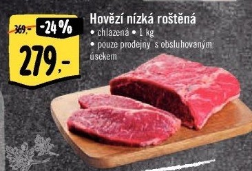Hovězí nízký roštěnec