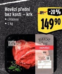 Hovězí přední bez kosti - krk