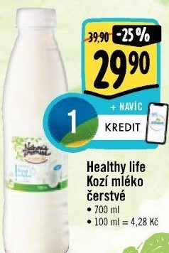 Kozí mléko čerstvé Healthy life Nature'