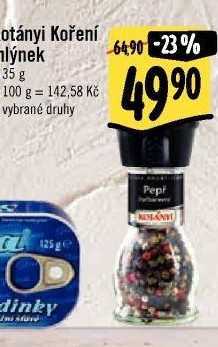 Mlýnek s kořením Kotányi