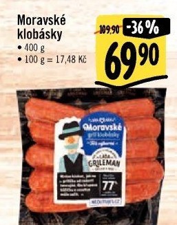 Moravské klobásky Láďa Grileman Kostelecké uzeniny