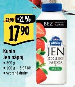 Nápoj Jen jogurt Kunín