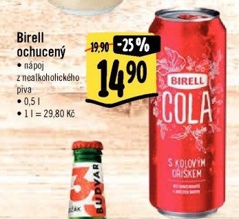 Nealkoholické pivo ochucené Birell