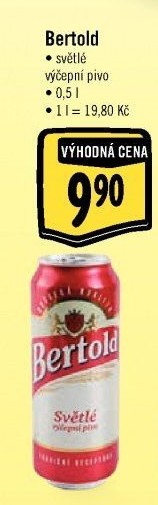 Pivo světlé výčepní Bertold