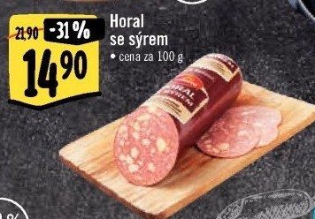 Salám Horal se sýrem Krásno