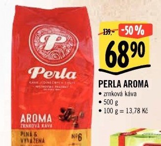 Zrnková káva Aroma AH Perla