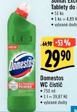 Čistič WC gelový Domestos