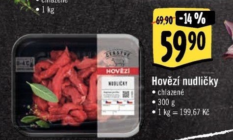 Hovězí nudličky Albert