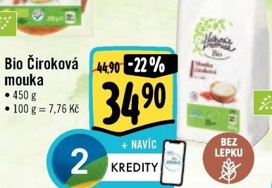 Mouka čiroková bez lepku bio Nature'