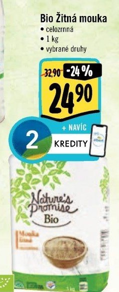Mouka žitná celozrnná bio Nature'