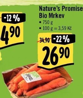 Mrkev bio Nature'