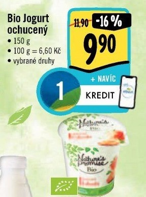 Ochucený jogurt bio Nature'