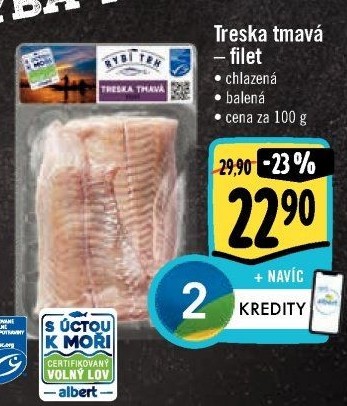 Treska tmavá filety Albert