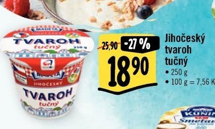 Tvaroh tučný Jihočeský Madeta