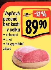 Vepřová pečeně bez kosti