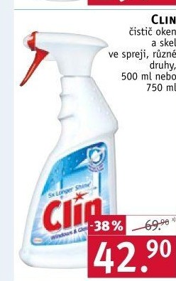 Čistič oken s alkoholem Clin