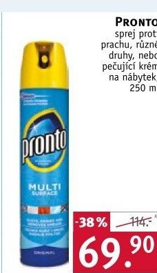 Čistič proti prachu ve spreji Pronto