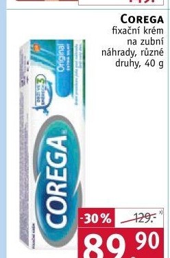 Fixační krém na zubní protézu Corega