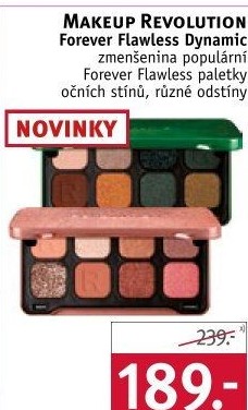 Paletka očních stínů Forever Flawless Dynamic Makeup Revolution