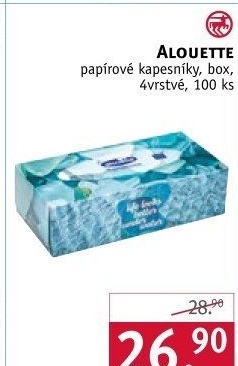 Papírové kapesníčky 4vrstvé Alouette - box