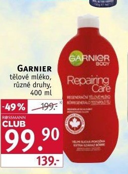 Tělové mléko Garnier