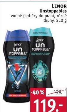 Vonné perličky do pračky Lenor UNstoppables