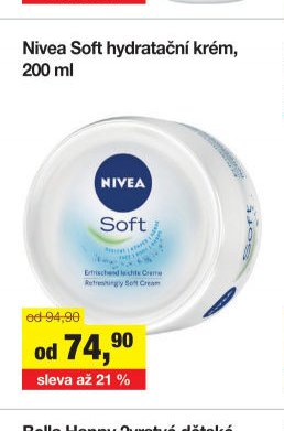 Nivea Soft hydratační krém, 200 ml