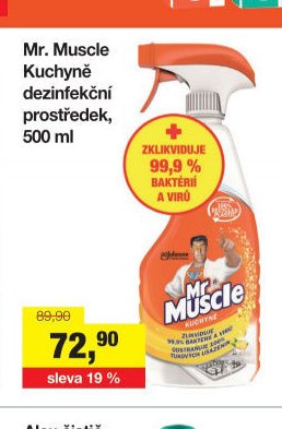 Mr. Muscle Kuchyně dezinfekční prostředek, 500 ml