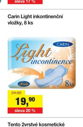 Carin Light inkontinenční vložky, 8 ks