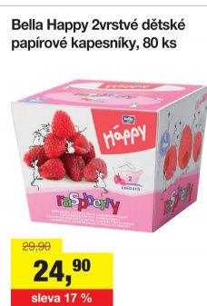 Papírové kapesníčky 2vrstvé Háppy Bella - box