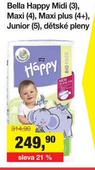 Pleny dětské Háppy Bella