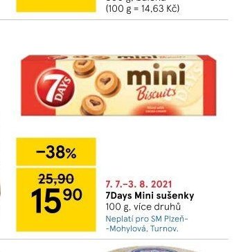7Days Mini sušenky