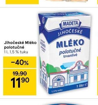 Jihočeské Mléko polotučné