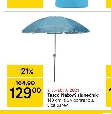 Tesco Plážový slunečník