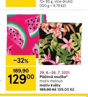 Plážová osuška