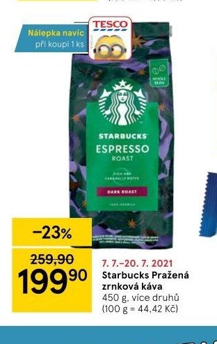 Starbucks Pražená zrnková káva