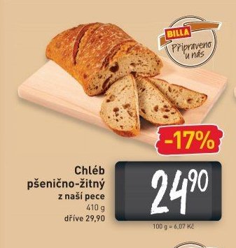 Chléb pšenično-žitný