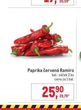 Paprika červená Ramiro