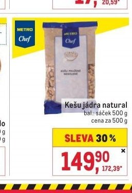 Kešu jádra natural