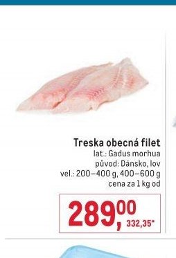 Treska obecná filet