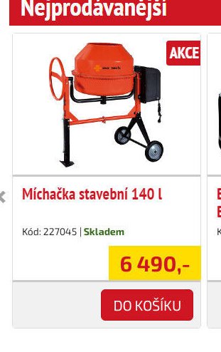 Míchačka stavební 140 l - UNI HOBBY akcniletaky.com