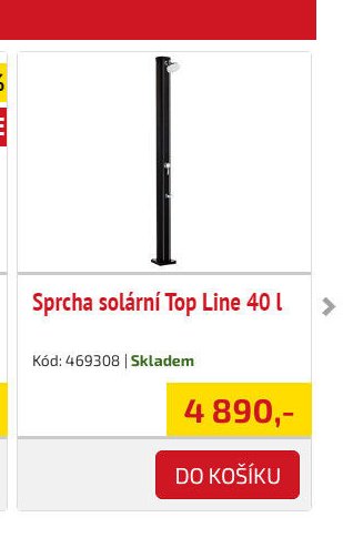 Sprcha solární Top Line 40 l - UNI HOBBY akcniletaky.com