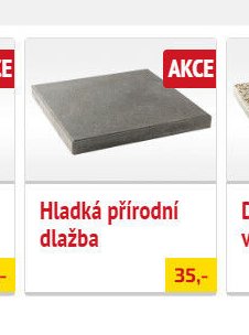 Hladká přírodní dlažba - UNI HOBBY akcniletaky.com