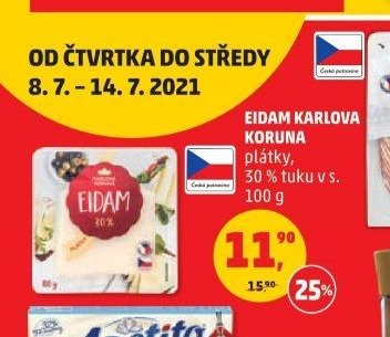Eidam Karlova Koruna 100 g